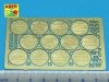 Aber 35A114 German WWII 200ltr. fuel drum covers (1:35)